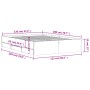 Cama con cajones madera ingeniería gris hormigón 120x200 cm de , Camas y somieres - Ref: Foro24-3207283, Precio: 211,44 €, De...