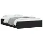 Cama con cajones madera de ingeniería negro 120x200 cm de , Camas y somieres - Ref: Foro24-3207281, Precio: 237,52 €, Descuen...