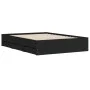 Cama con cajones madera de ingeniería negro 120x200 cm de , Camas y somieres - Ref: Foro24-3207281, Precio: 237,52 €, Descuen...