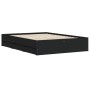Cama con cajones madera de ingeniería negro 120x200 cm de , Camas y somieres - Ref: Foro24-3207281, Precio: 242,61 €, Descuen...