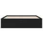 Cama con cajones madera de ingeniería negro 120x200 cm de , Camas y somieres - Ref: Foro24-3207281, Precio: 237,52 €, Descuen...