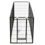 Corral para perros 8 paneles de acero 80x100 cm negro de vidaXL, Casetas y cercados para perros - Ref: Foro24-170574, Precio:...