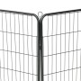Corral para perros 8 paneles de acero 80x100 cm negro de vidaXL, Casetas y cercados para perros - Ref: Foro24-170574, Precio:...
