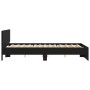 Estructura de cama con cabecero negra 150x200 cm de , Camas y somieres - Ref: Foro24-3207477, Precio: 161,86 €, Descuento: %