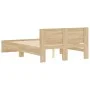 Estructura de cama con cabecero roble Sonoma 120x190 cm de , Camas y somieres - Ref: Foro24-3207513, Precio: 185,31 €, Descue...