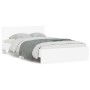 Estructura de cama con cabecero blanca 120x190 cm de , Camas y somieres - Ref: Foro24-3207511, Precio: 173,76 €, Descuento: %