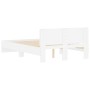 Estructura de cama con cabecero blanca 120x190 cm de , Camas y somieres - Ref: Foro24-3207511, Precio: 173,76 €, Descuento: %