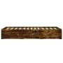 Cama con cajones madera de ingeniería roble ahumado 120x190 cm de , Camas y somieres - Ref: Foro24-3207319, Precio: 177,35 €,...