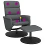 Sillón de masaje reclinable con reposapiés cuero sintético gris de , Sillones - Ref: Foro24-356730, Precio: 137,40 €, Descuen...