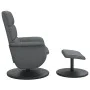 Sillón de masaje reclinable con reposapiés cuero sintético gris de , Sillones - Ref: Foro24-356730, Precio: 137,40 €, Descuen...