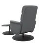 Sillón de masaje reclinable con reposapiés cuero sintético gris de , Sillones - Ref: Foro24-356730, Precio: 137,40 €, Descuen...