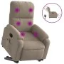 Sillón masaje eléctrico reclinable elevable tela gris taupe de , Sillones - Ref: Foro24-3204950, Precio: 394,04 €, Descuento: %