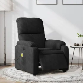 Electric Massage Recliner Black Microfiber Fabric by , Armchairs - Ref: Foro24-3204925, Price: 268,23 €, Discount: %