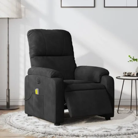 Electric Massage Recliner Black Microfiber Fabric by , Armchairs - Ref: Foro24-3204925, Price: 268,23 €, Discount: %