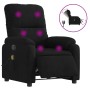 Sillón reclinable de masaje eléctrico tela de microfibra negro de , Sillones - Ref: Foro24-3204925, Precio: 265,66 €, Descuen...