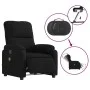 Electric Massage Recliner Black Microfiber Fabric by , Armchairs - Ref: Foro24-3204925, Price: 268,23 €, Discount: %