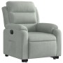 Sillón eléctrico reclinable elevable de terciopelo gris claro de , Sillones - Ref: Foro24-3205114, Precio: 312,45 €, Descuent...