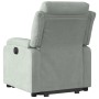 Sillón eléctrico reclinable elevable de terciopelo gris claro de , Sillones - Ref: Foro24-3205114, Precio: 312,45 €, Descuent...