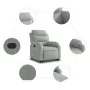 Sillón eléctrico reclinable elevable de terciopelo gris claro de , Sillones - Ref: Foro24-3205114, Precio: 329,10 €, Descuent...