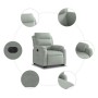 Sillón eléctrico reclinable elevable de terciopelo gris claro de , Sillones - Ref: Foro24-3205114, Precio: 312,45 €, Descuent...
