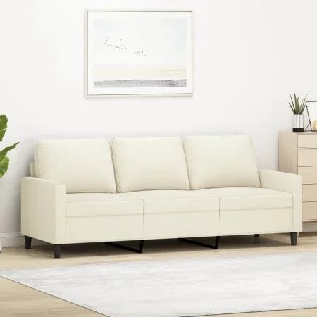 Sofá de 3 plazas terciopelo color crema 180 cm de , Sofás - Ref: Foro24-359217, Precio: 333,43 €, Descuento: %