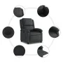 Sillón reclinable eléctrico de cuero auténtico negro de , Sillones - Ref: Foro24-3204254, Precio: 384,93 €, Descuento: %
