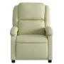 Sillón reclinable eléctrico de cuero auténtico blanco crema de , Sillones - Ref: Foro24-3204256, Precio: 358,33 €, Descuento: %