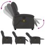 Sillón reclinable de masaje eléctrico cuero auténtico gris de , Sillones - Ref: Foro24-3204261, Precio: 377,73 €, Descuento: %