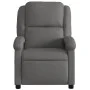 Sillón reclinable de masaje eléctrico cuero auténtico gris de , Sillones - Ref: Foro24-3204261, Precio: 368,22 €, Descuento: %