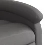Sillón reclinable de masaje eléctrico cuero auténtico gris de , Sillones - Ref: Foro24-3204261, Precio: 368,22 €, Descuento: %
