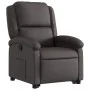 Sillón reclinable elevable cuero auténtico marrón oscuro de , Sillones - Ref: Foro24-3204263, Precio: 404,79 €, Descuento: %