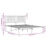Estructura de cama con cabecero metal negro 140x200 cm de , Camas y somieres - Ref: Foro24-374438, Precio: 125,42 €, Descuent...