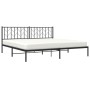 Estructura de cama con cabecero metal negro 200x200 cm de , Camas y somieres - Ref: Foro24-374444, Precio: 117,19 €, Descuent...