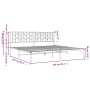 Estructura de cama con cabecero metal negro 200x200 cm de , Camas y somieres - Ref: Foro24-374444, Precio: 117,19 €, Descuent...