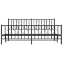 Estructura de cama cabecero y pie de cama metal negro 180x200cm de , Camas y somieres - Ref: Foro24-374459, Precio: 146,48 €,...