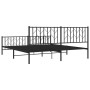 Estructura de cama cabecero y pie de cama metal negro 180x200cm de , Camas y somieres - Ref: Foro24-374459, Precio: 146,48 €,...