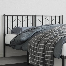 Cabecero de metal negro 150 cm de , Cabeceros y pies de cama - Ref: Foro24-374471, Precio: 32,96 €, Descuento: %