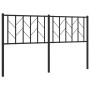 Cabecero de metal negro 150 cm de , Cabeceros y pies de cama - Ref: Foro24-374471, Precio: 32,96 €, Descuento: %
