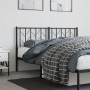 Cabecero de metal negro 150 cm de , Cabeceros y pies de cama - Ref: Foro24-374471, Precio: 32,96 €, Descuento: %