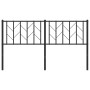 Cabecero de metal negro 150 cm de , Cabeceros y pies de cama - Ref: Foro24-374471, Precio: 32,96 €, Descuento: %