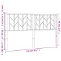 Cabecero de metal negro 150 cm de , Cabeceros y pies de cama - Ref: Foro24-374471, Precio: 32,96 €, Descuento: %