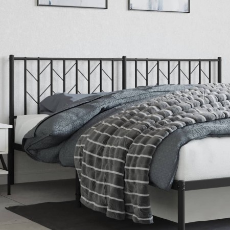 Cabecero de metal negro 180 cm de , Cabeceros y pies de cama - Ref: Foro24-374473, Precio: 37,24 €, Descuento: %