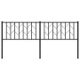 Cabecero de metal negro 180 cm de , Cabeceros y pies de cama - Ref: Foro24-374473, Precio: 37,24 €, Descuento: %