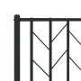 Kopfteil aus schwarzem Metall, 180 cm von , Kopf- und Fußteile - Ref: Foro24-374473, Preis: 36,68 €, Rabatt: %