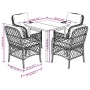 Set comedor de jardín 5 pzas con cojines ratán sintético beige en Conjuntos de jardín | Comprar online en Foru.es