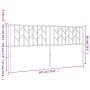 Cabecero de metal negro 180 cm de , Cabeceros y pies de cama - Ref: Foro24-374473, Precio: 37,24 €, Descuento: %