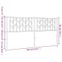Kopfteil aus schwarzem Metall, 180 cm von , Kopf- und Fußteile - Ref: Foro24-374473, Preis: 36,68 €, Rabatt: %
