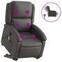 Sillón reclinable masaje eléctrico de pie cuero auténtico gris de , Sillones - Ref: Foro24-3204277, Precio: 448,34 €, Descuen...
