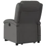 Sillón reclinable masaje eléctrico de pie cuero auténtico gris de , Sillones - Ref: Foro24-3204277, Precio: 451,94 €, Descuen...