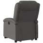 Sillón reclinable masaje eléctrico de pie cuero auténtico gris de , Sillones - Ref: Foro24-3204277, Precio: 448,34 €, Descuen...